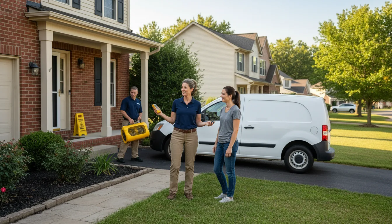 Water restoration image for Flood Water Cleanup, Removal And Restoration Services in Laurel, MD
